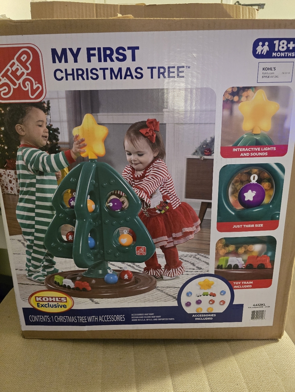 Step 2 My First Christmas Tree with Star and ornaments toy